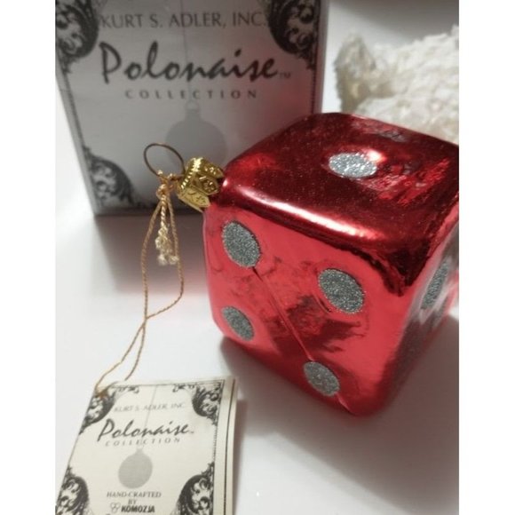 Glass Polonaise Die Christmas Ornament Kurt Adler - Picture 1 of 5